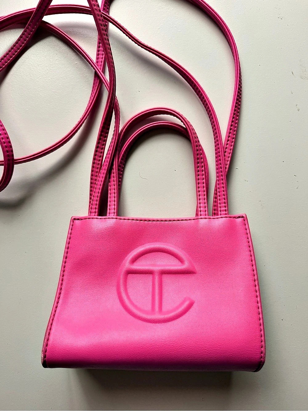 Telfar Small Shopping Bag Azalea Pink Mini Crossbody Bag